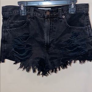 Black abercrombie and Fitch shorts
